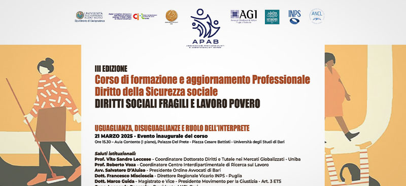 Diritti sociali fragili e lavoro povero